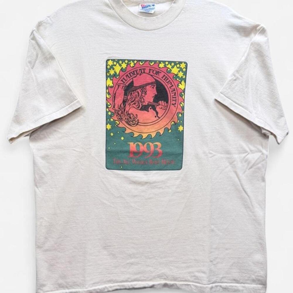 True VTG 1993 Habitat for Humanity “The All Women Built House” tee Hanes XL